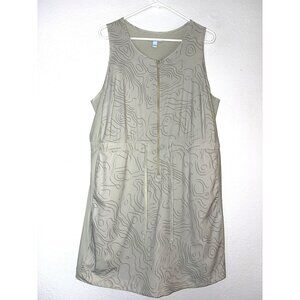 FLX Tank Dress/Skort With Built-In Shorts Sage Topography Size XL
